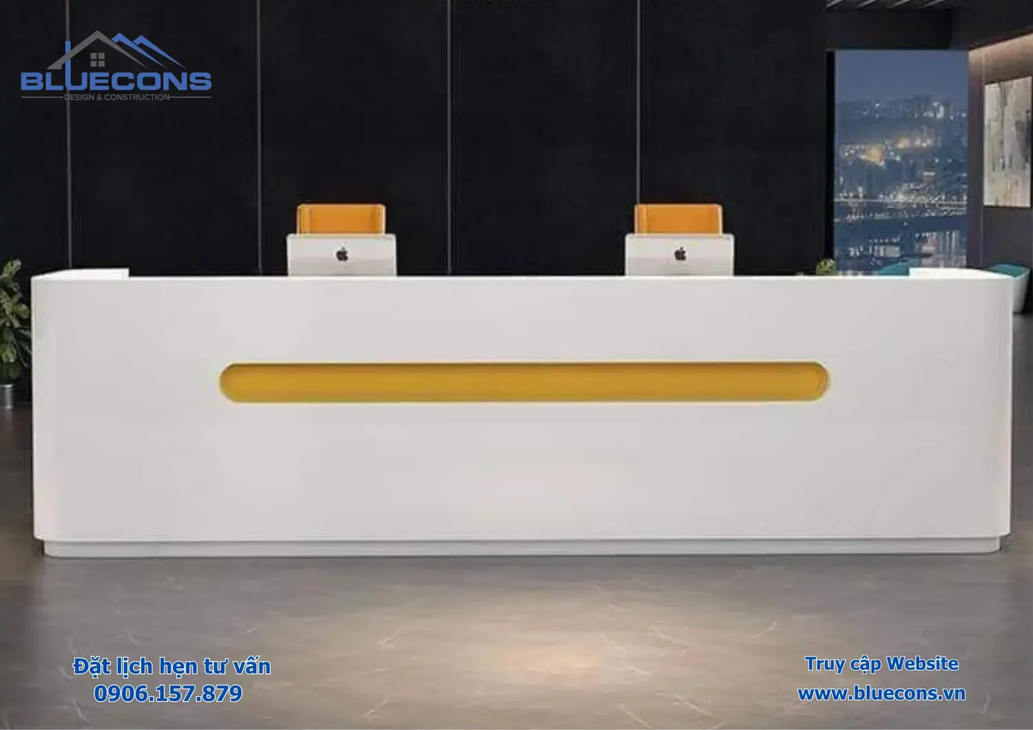 Quầy lễ tân đơn giản rẻ đẹp, Tiện ích mẫu quầy lễ tân đơn giản 2024