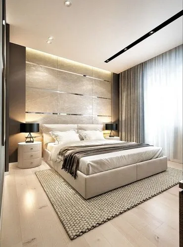 Trần thạch cao phòng ngủ hiện đại 5 Trần thạch cao phòng ngủ hiện đại 5