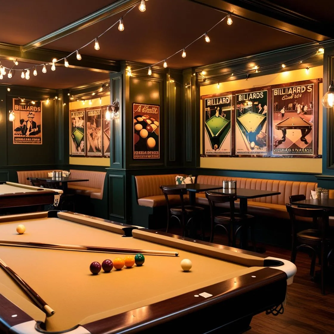 Trang trí quán bida đơn giản giá rẻ