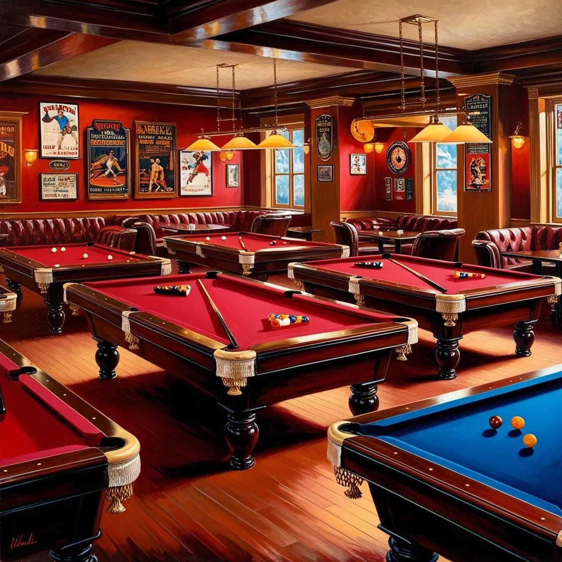 Trang trí quán bida giá rẻ (1)