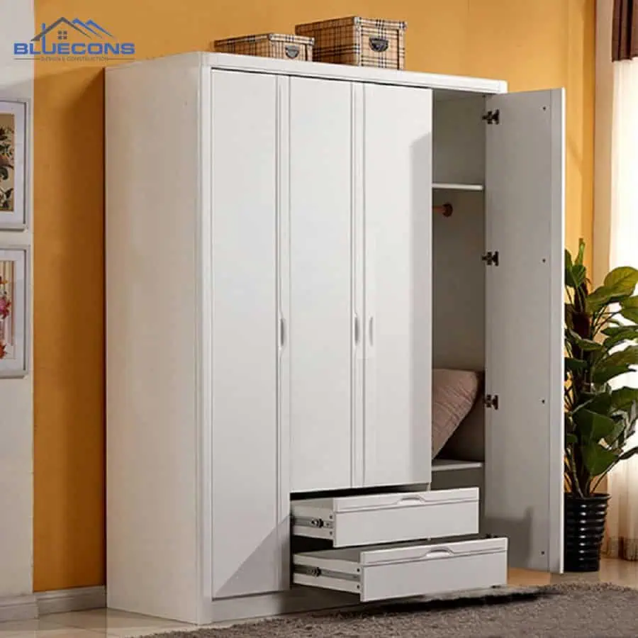 100+ mẫu Tủ Gỗ Quần Áo Giá Rẻ - Chỉ Từ 1 Triệu | Siêu Sale Mùa Hè 7 Tủ áo màu trắng gỗ MDF cao cấp