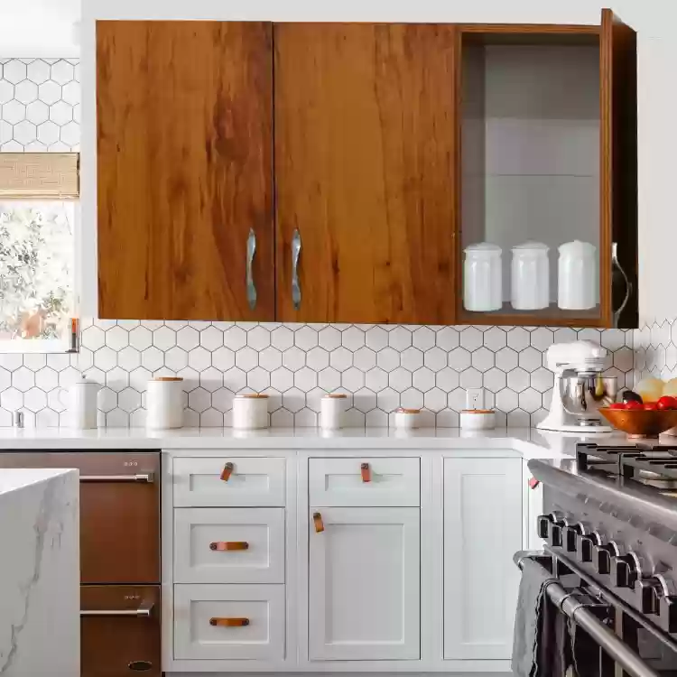 Tủ bếp đẹp bằng gỗ HDF 2 Tủ bếp đẹp bằng gỗ HDF 2