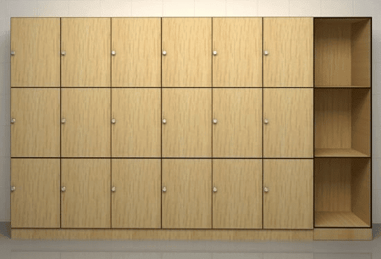 Tủ locker gỗ 21 ngăn