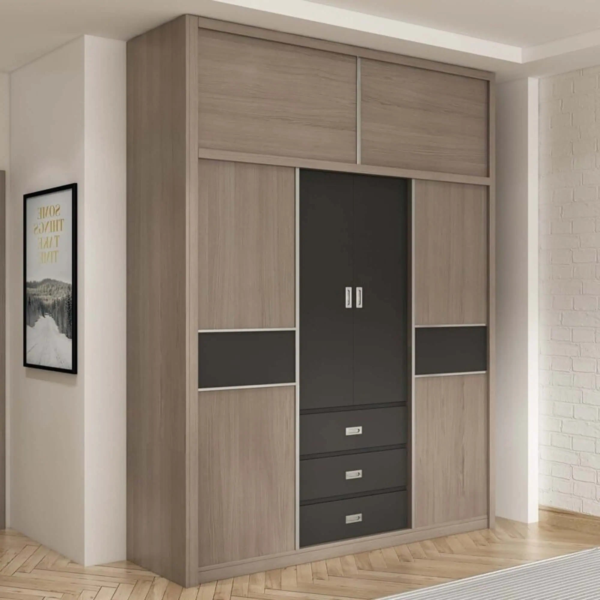 Tủ quần áo gỗ plywood chất lượng 3 Tủ quần áo gỗ plywood chất lượng 3