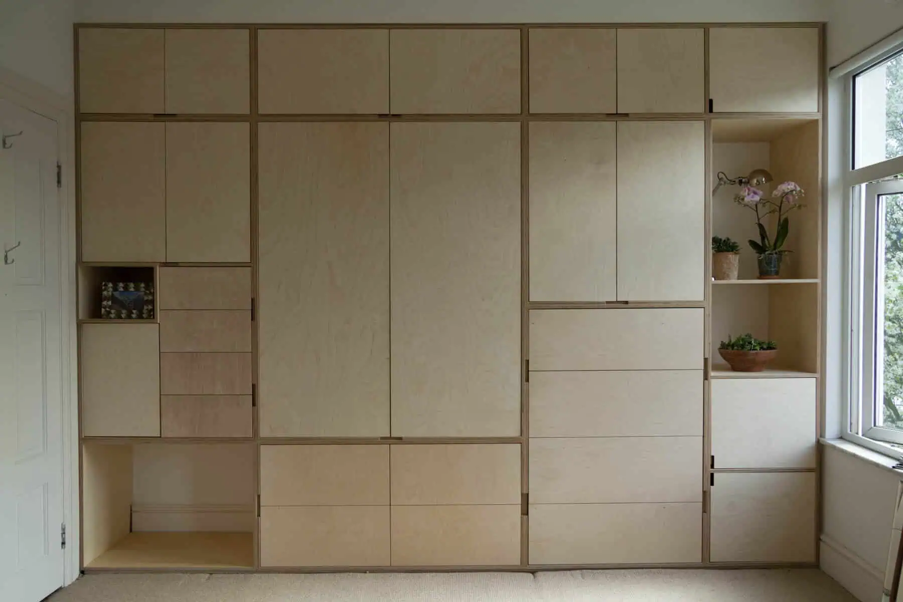 Tủ quần áo gỗ plywood hiện đại 3 Tủ quần áo gỗ plywood hiện đại 3