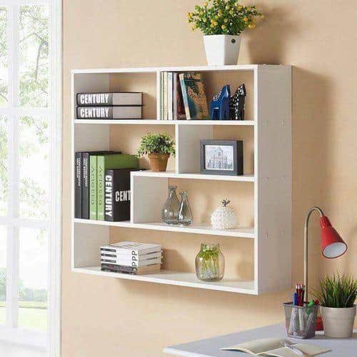 Tủ sách gỗ plywood cho phòng khách 3 Tủ sách gỗ plywood cho phòng khách 3
