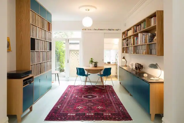 Tủ sách gỗ plywood cho phòng khách Tủ sách gỗ plywood cho phòng khách