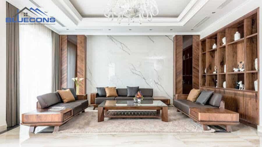 Tủ trang trí phòng khách với nhiều lợi ích thiết thực