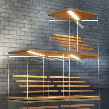 Tủ trưng bày mica có đèn LED Tủ trưng bày mica có đèn LED