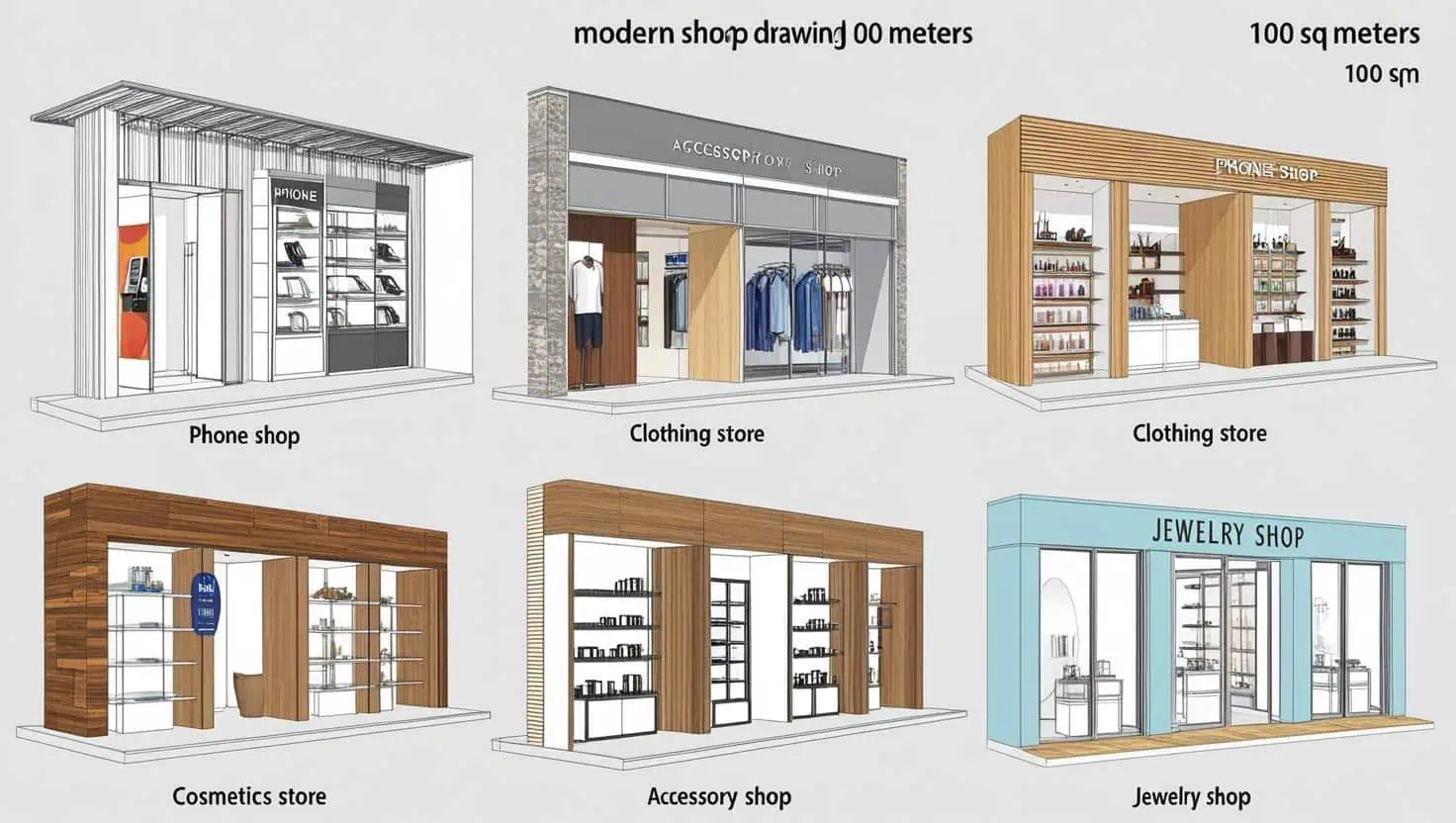 Vật tư thi công shop