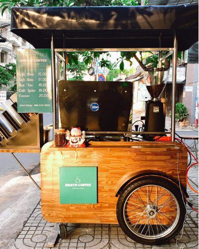 Xe cafe bán mang đi 2 Xe cafe bán mang đi 2