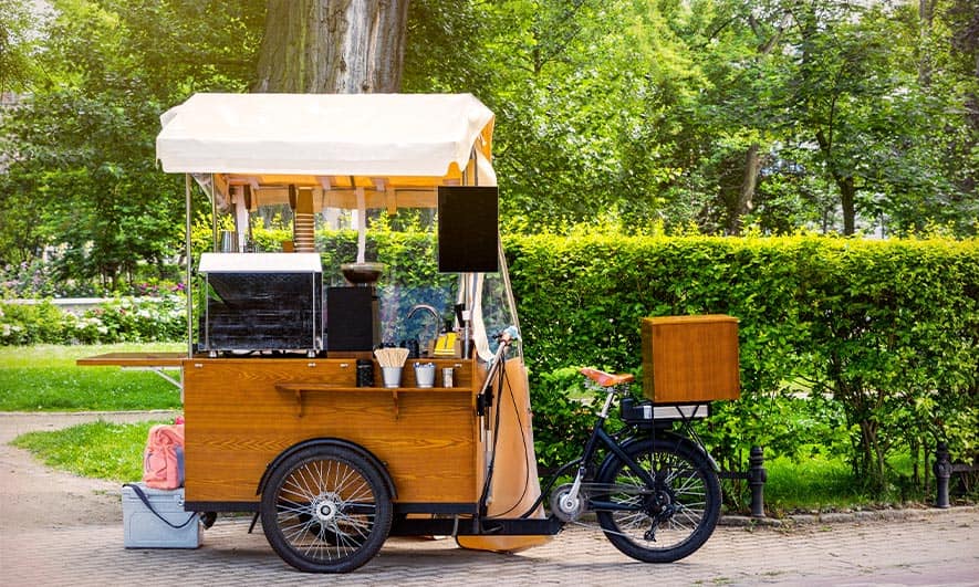 Xe cafe có mái che 2 Xe cafe có mái che 2