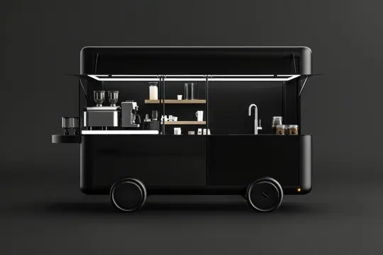 Xe cafe có mái che 4 Xe cafe có mái che 4