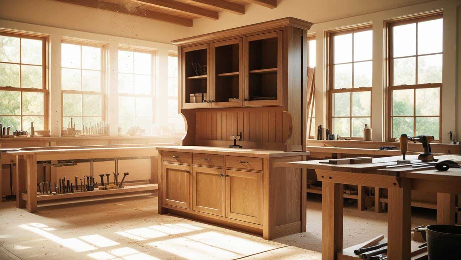 Xưởng gia công tủ kệ gỗ (1)