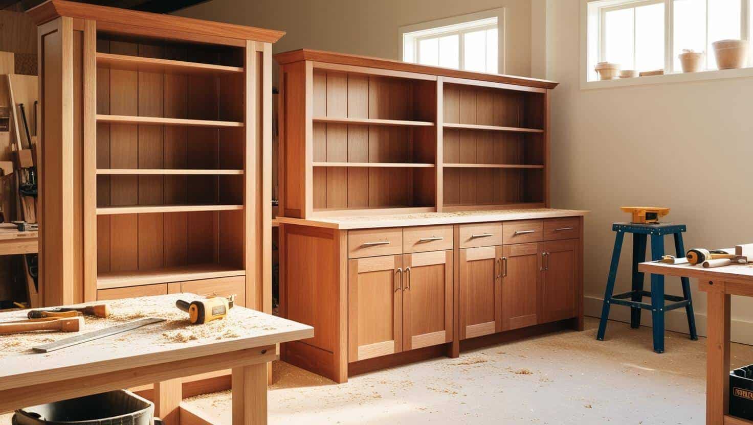 Xưởng gia công tủ kệ gỗ (3)