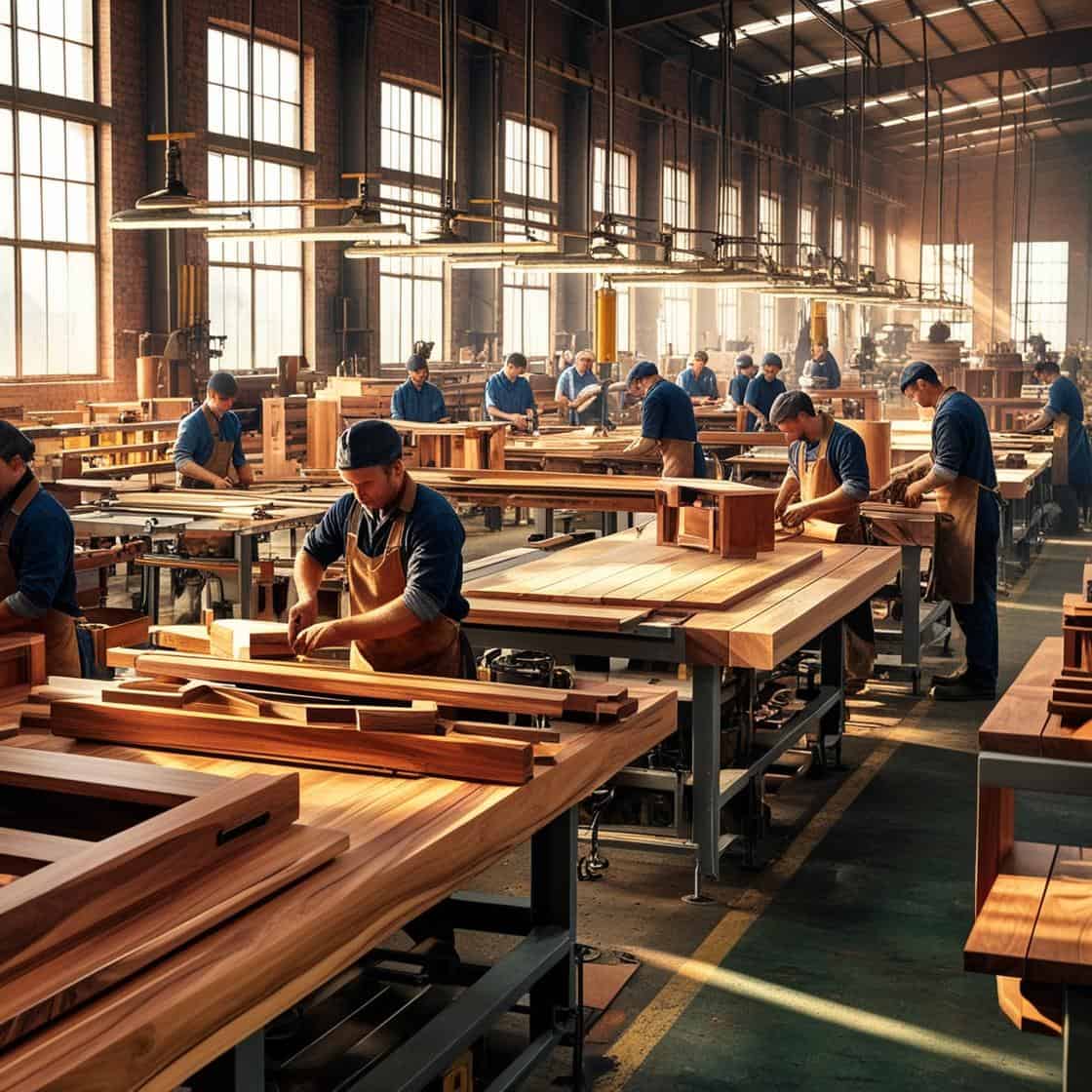 Xưởng Sản Xuất đồ Gỗ Công Nghiệp Xuất Khẩu Sang Châu Âu