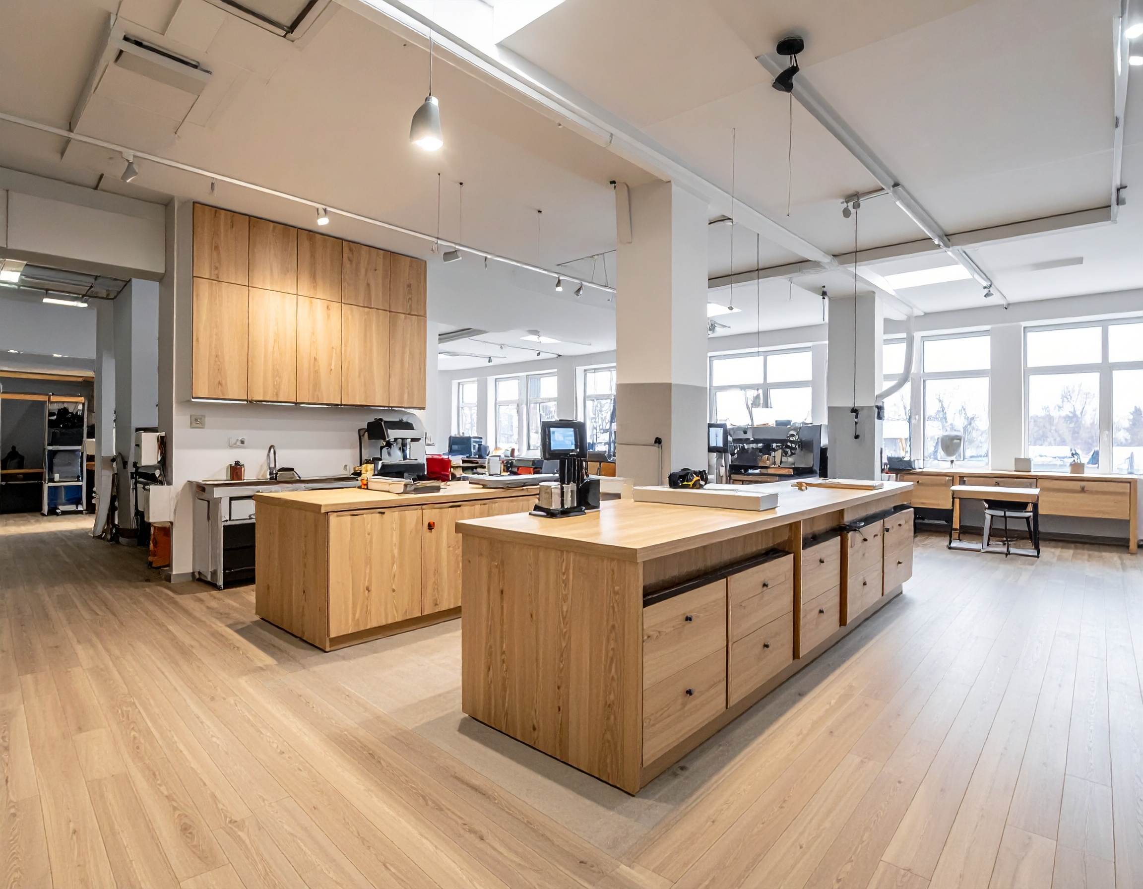 Xưởng sản xuất quầy pha chế (1) Xưởng sản xuất quầy pha chế (1)