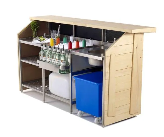 Thiết Kế Quầy Pha Chế Đơn Giản Giải Pháp Tiết Kiệm Không Gian 4 Thiết kế quầy pha chế đơn giản tích hợp bồn rửa