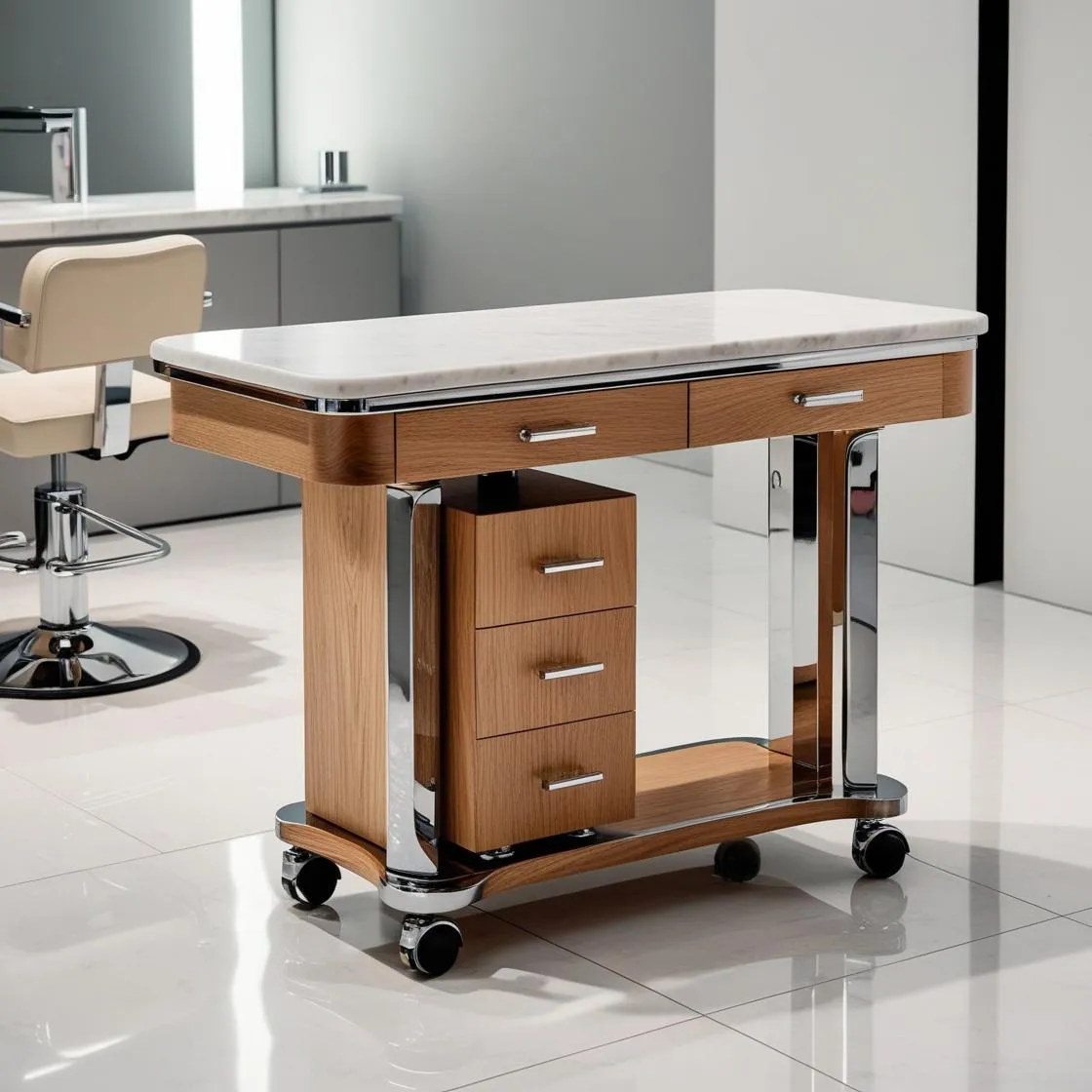 Bàn Làm Móng Di Động Có Bánh Xe 9 bàn làm móng di động có bánh xe_ (7)