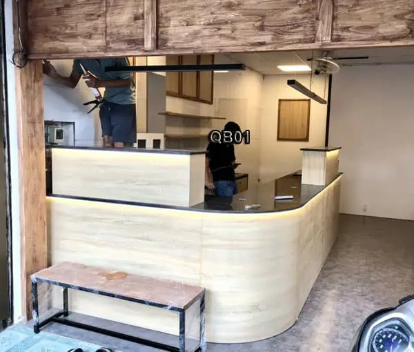 Quầy bar pha chế tại xưởng sản xuất