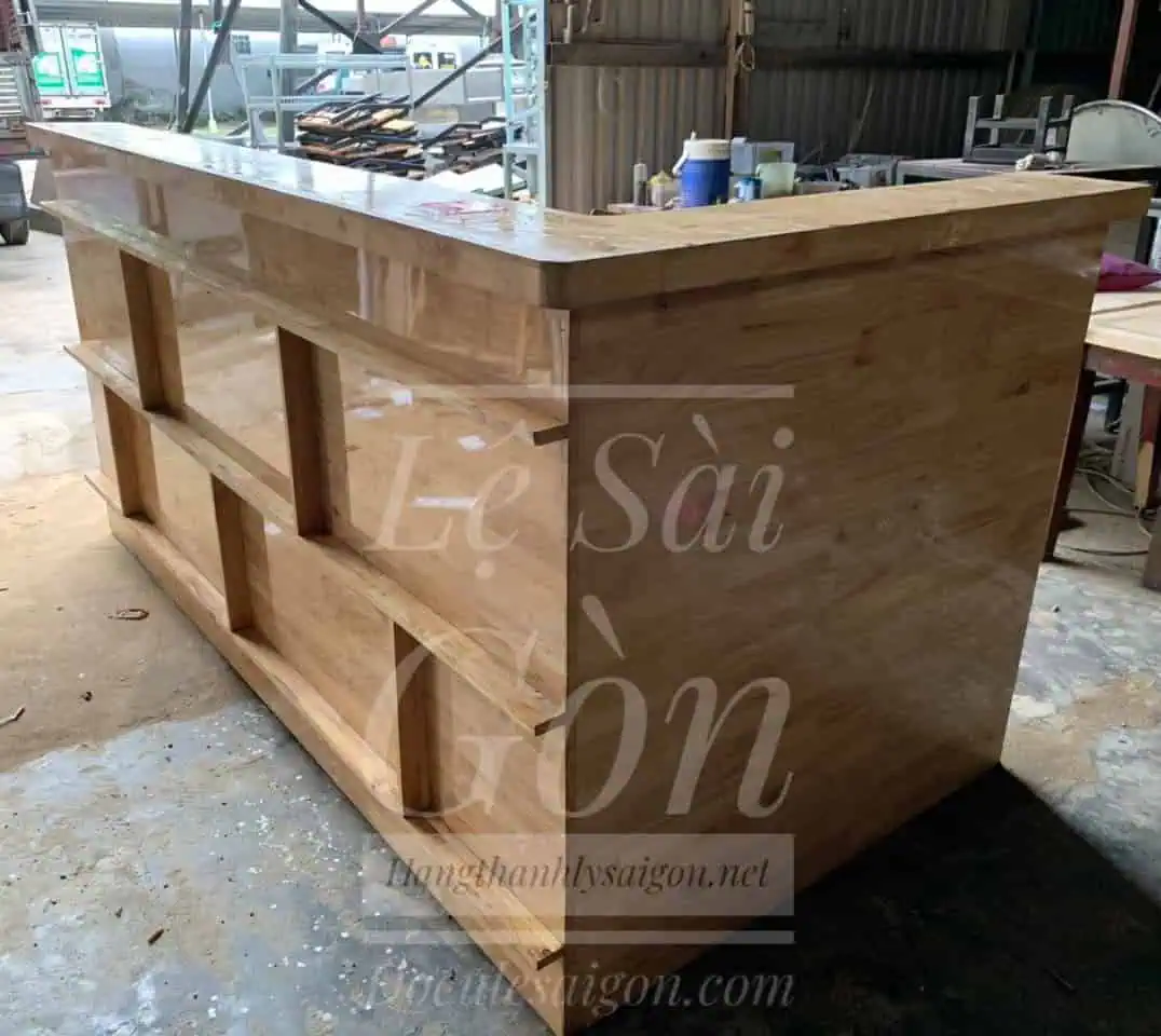 Quầy pha chế kết hợp hiện đại