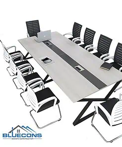 Bàn họp văn phòng chân sắt BH006