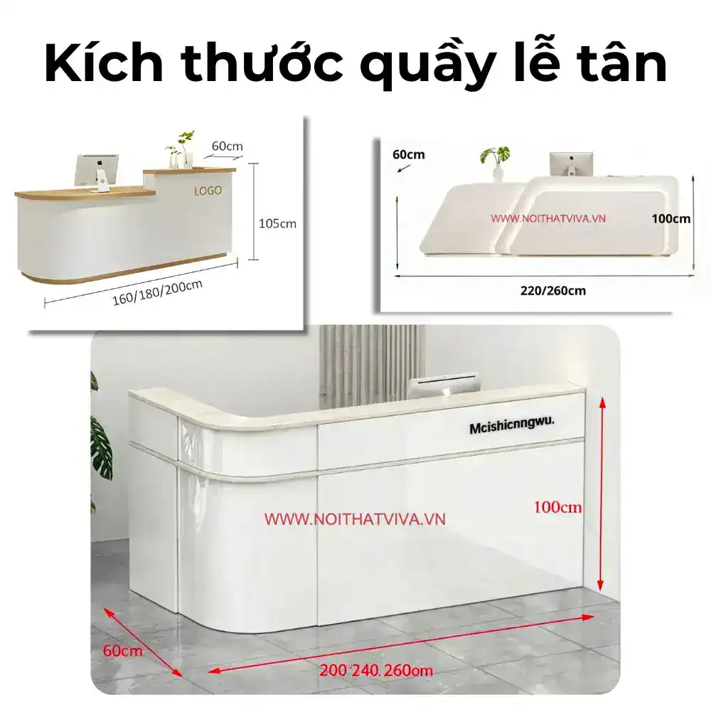 Quầy lễ tân hiện đại