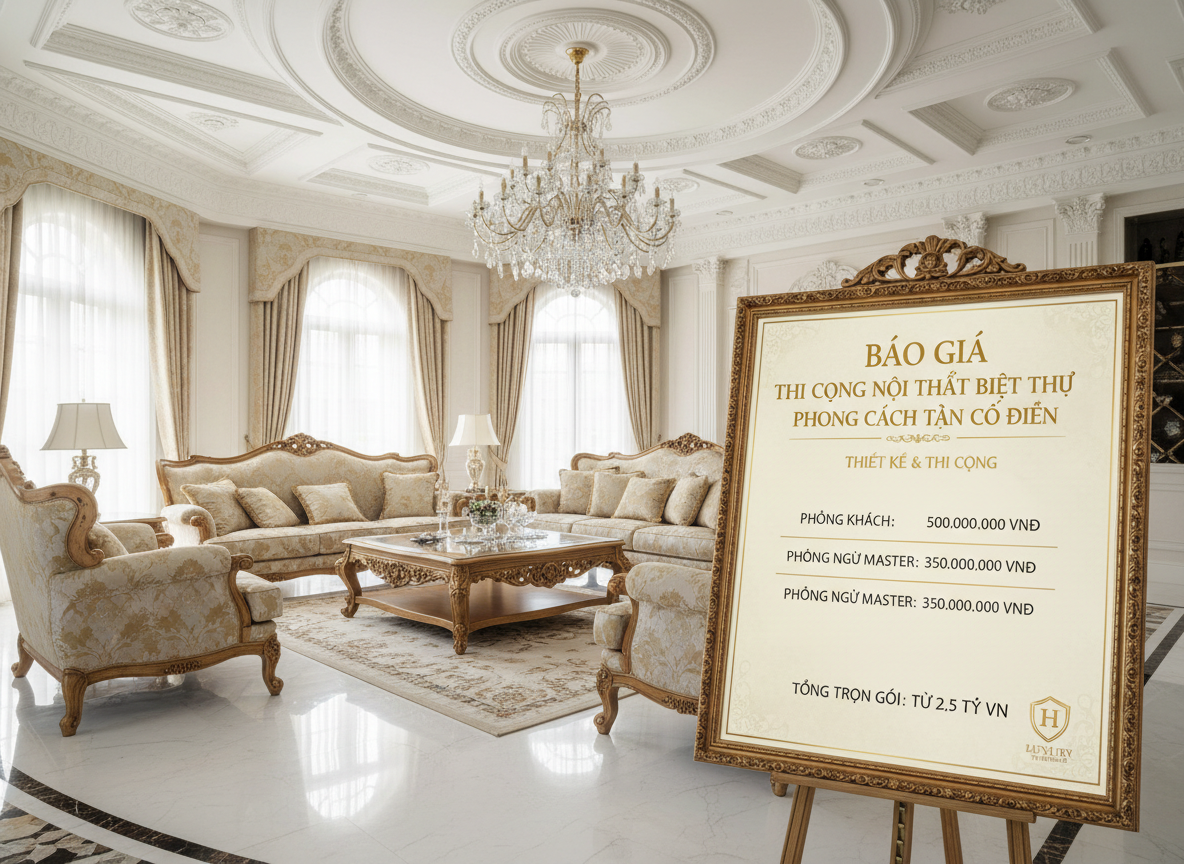 Bao Gia Thi Cong Noi That Biet Thu Tron Goi 05