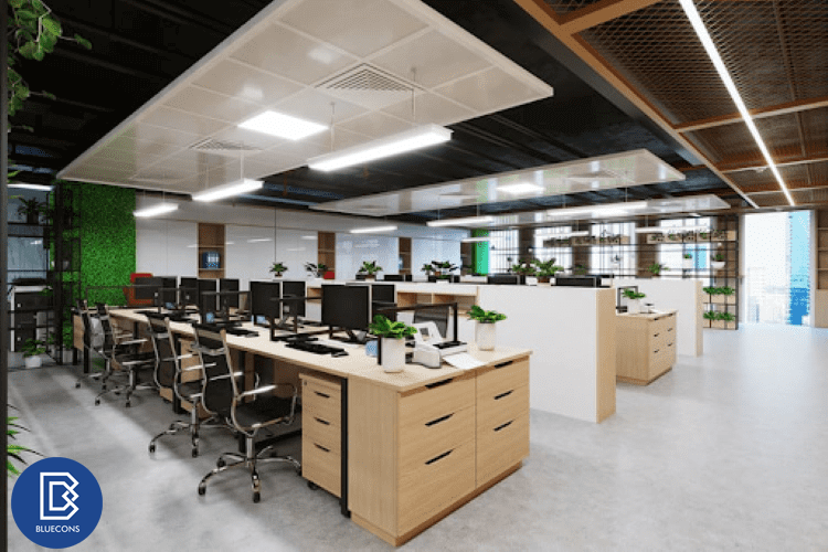 Bày trí nội thất văn phòng không gian mở xu hướng 2022