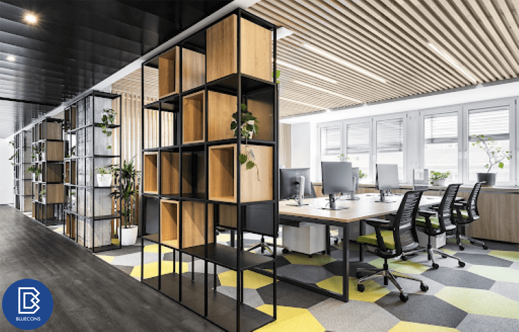 Thiết kế nội thất văn phòng gỗ công nghiệp cao cấp
