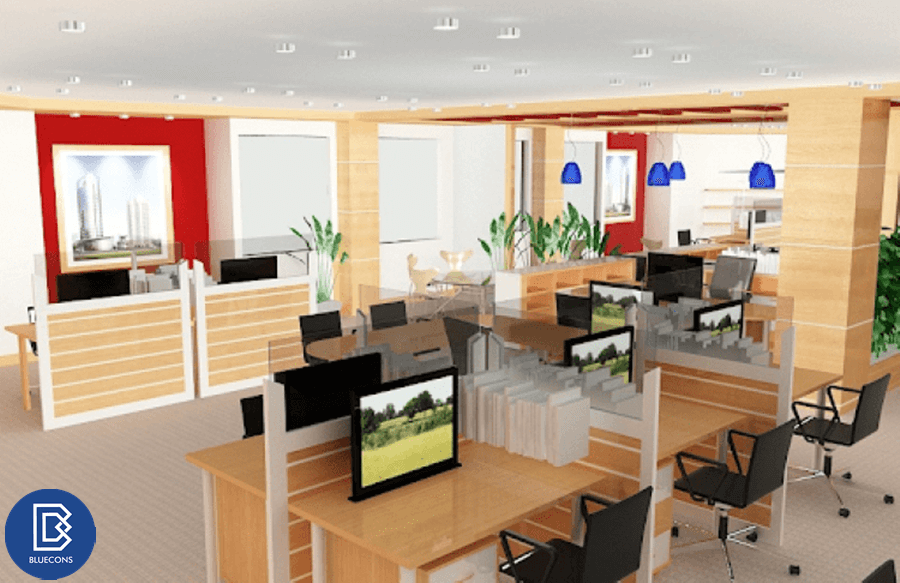 Báo giá thiết kế nội thất văn phòng gỗ công nghiệp tiết kiệm chi phí 