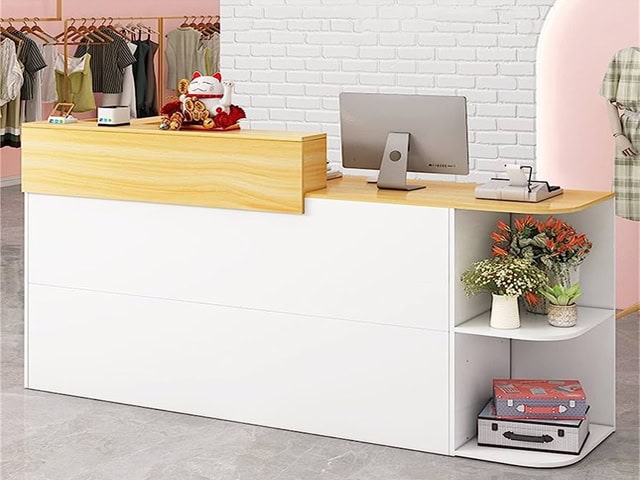 Quầy thu ngân bằng inox
