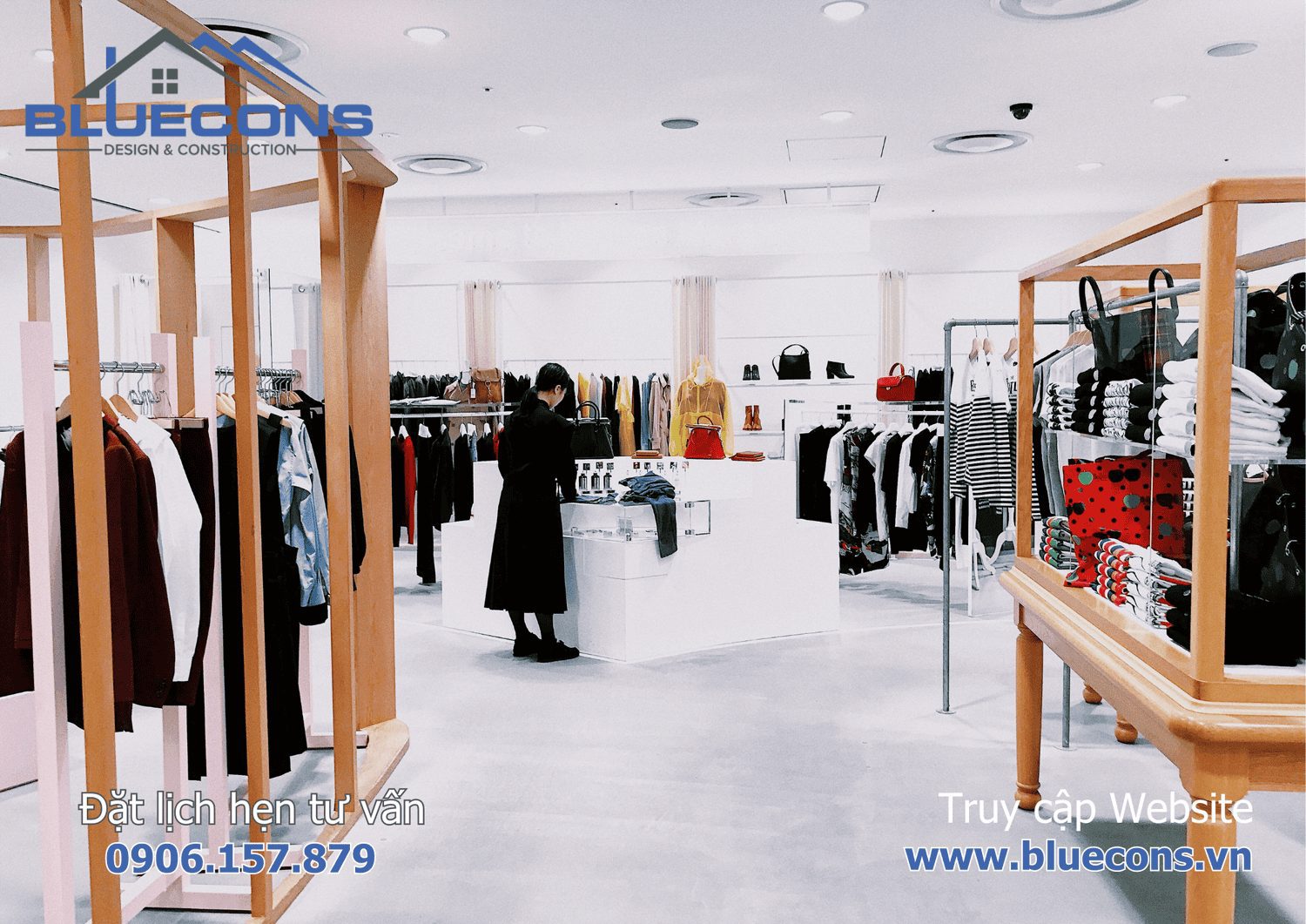 Chi phí thi công shop quần áo nhỏ với 20 triệu