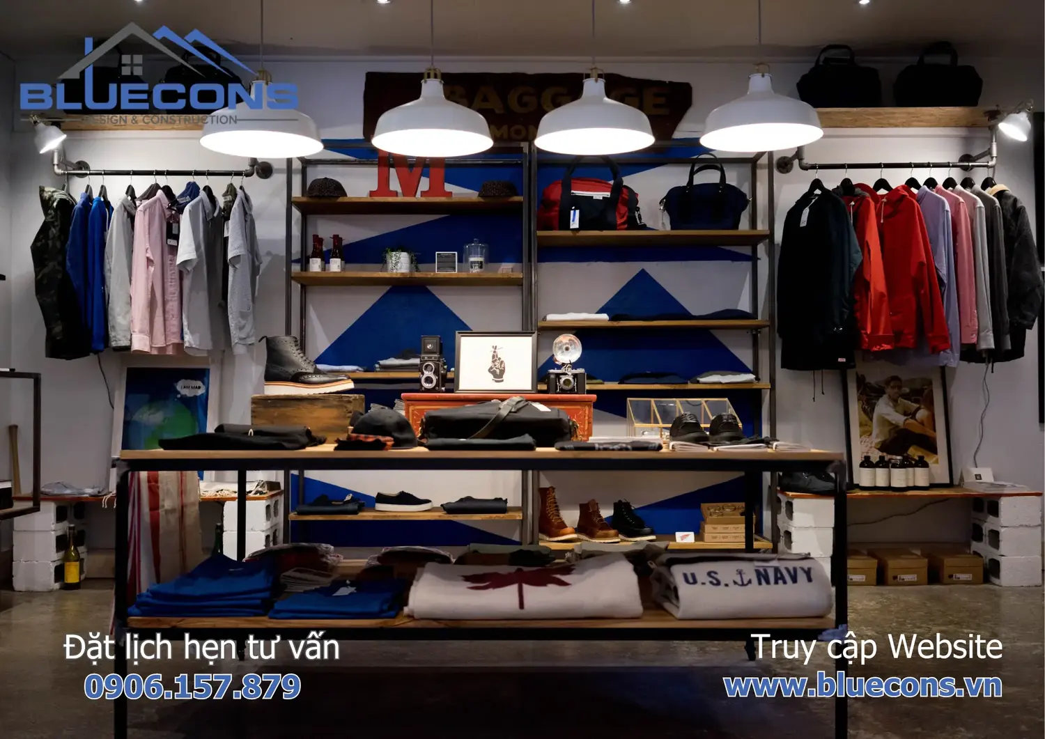 Chi phí thi công shop quần áo nhỏ với 20 triệu 3 Chi phí thi công shop quần áo nhỏ với 20 triệu