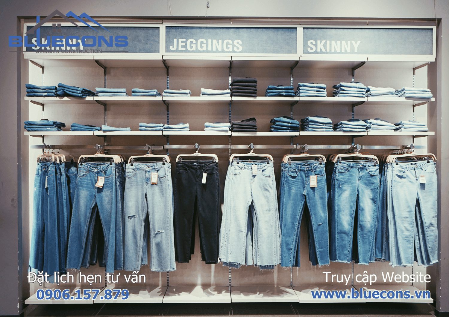 Giá thi công shop thời trang diện tích nhỏ 2024