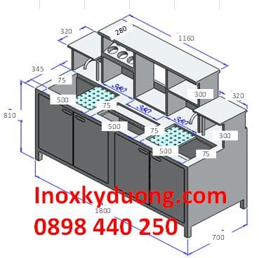 Mẫu quầy pha chế đẹp