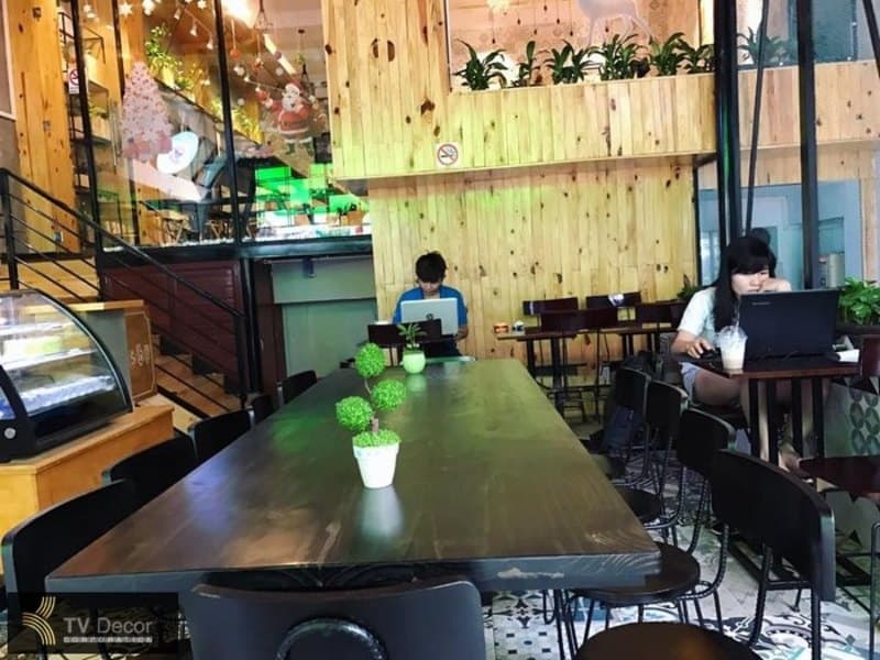 Không gian nghệ thuật trong quán cafe