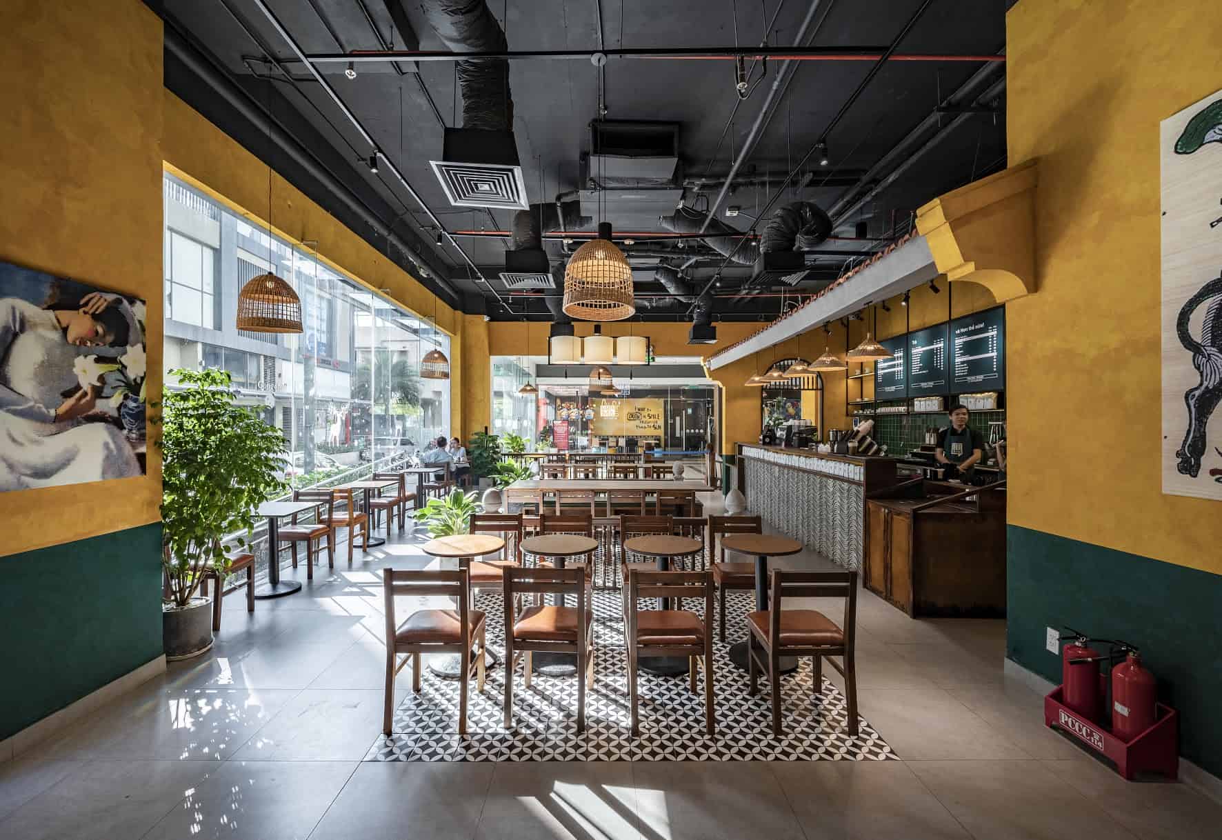 Nội thất và trang trí quán cafe
