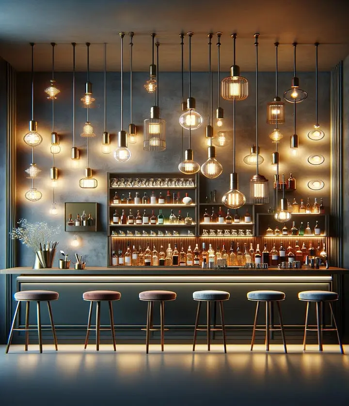 đèn quầy bar 4 đèn quầy bar 4