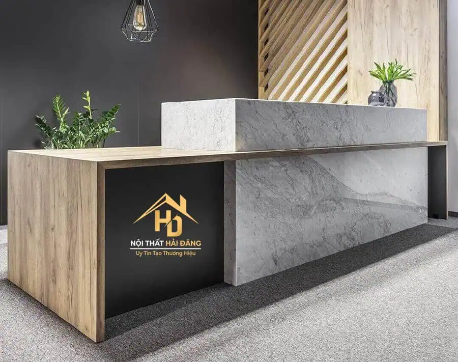 Quầy lễ tân hiện đại