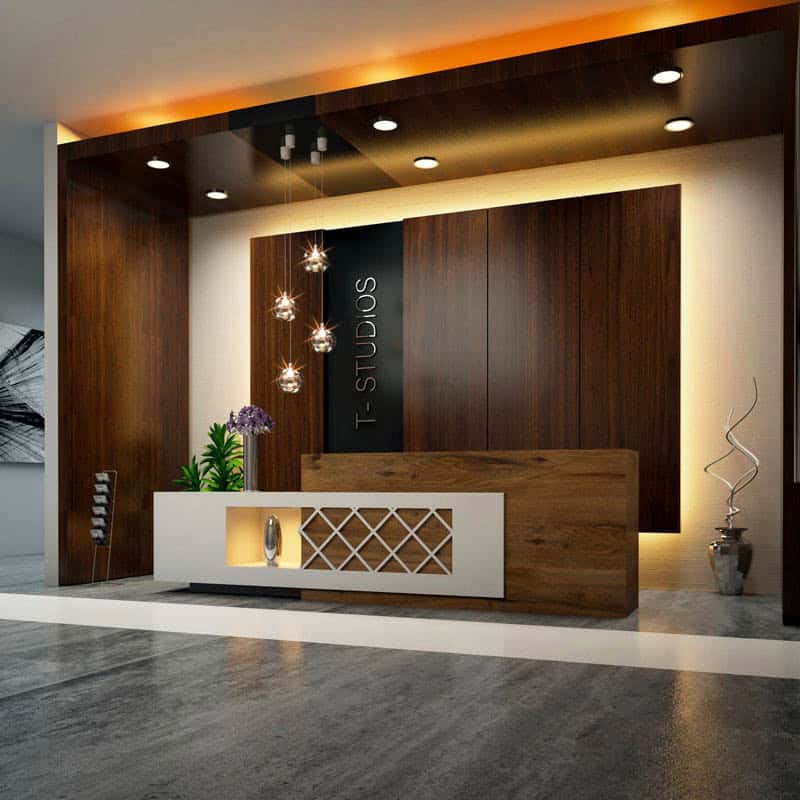 Quầy lễ tân sang trọng