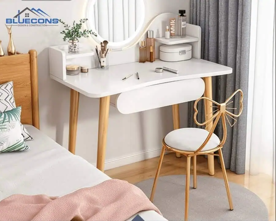 Nhận đóng bàn ghế theo yêu cầu TPHCM chất lượng tại Bluecons 11 Đóng bàn ghế trang điểm theo yêu cầu