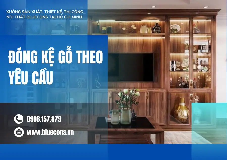 Đóng kệ gỗ theo yêu cầu