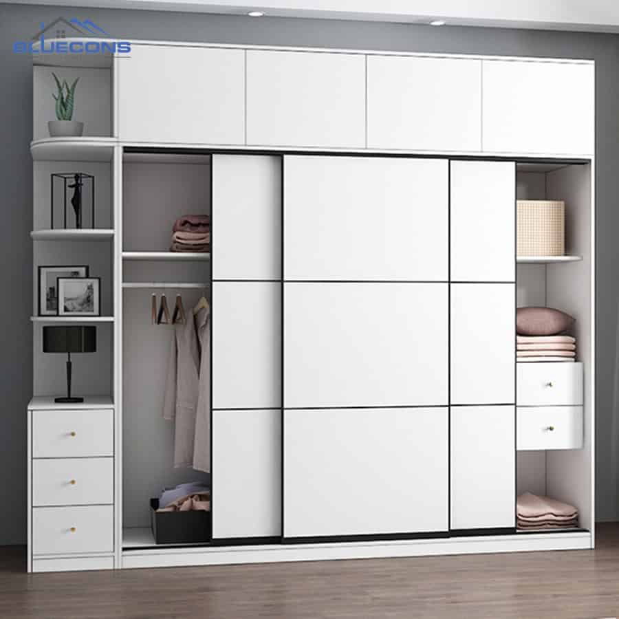 Đóng tủ quần áo cánh lùa hiện đại