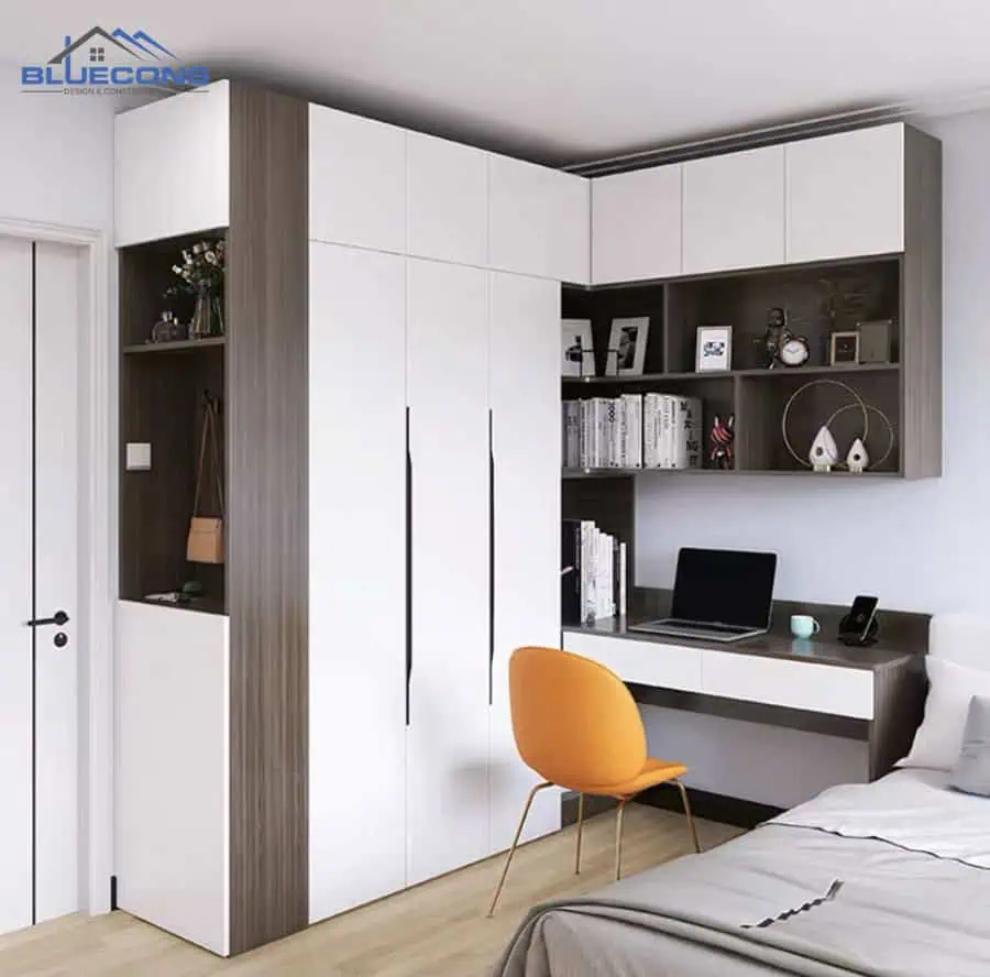 Đóng tủ gỗ theo yêu cầu - Thiết kế, thi công nhanh chóng tại Bluecons 3 Đóng tủ quần áo theo yêu cầu mẫu mã đa dạng