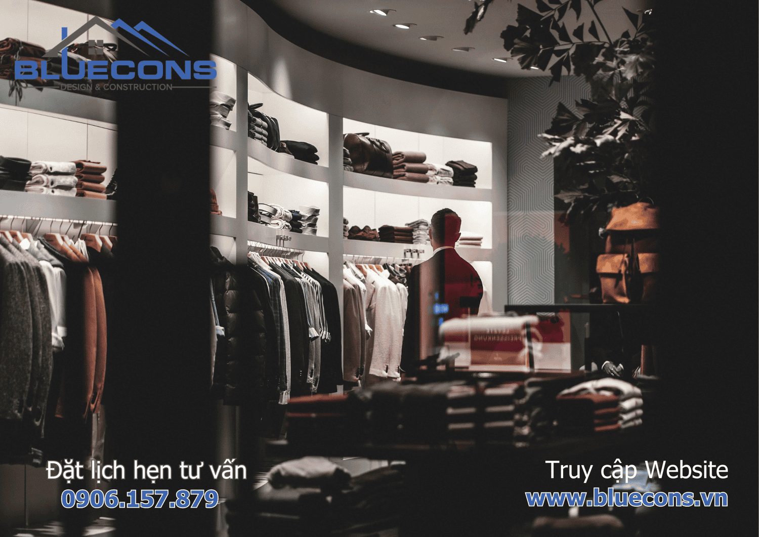 Giá thi công shop quần áo thời trang nhỏ TPHCM