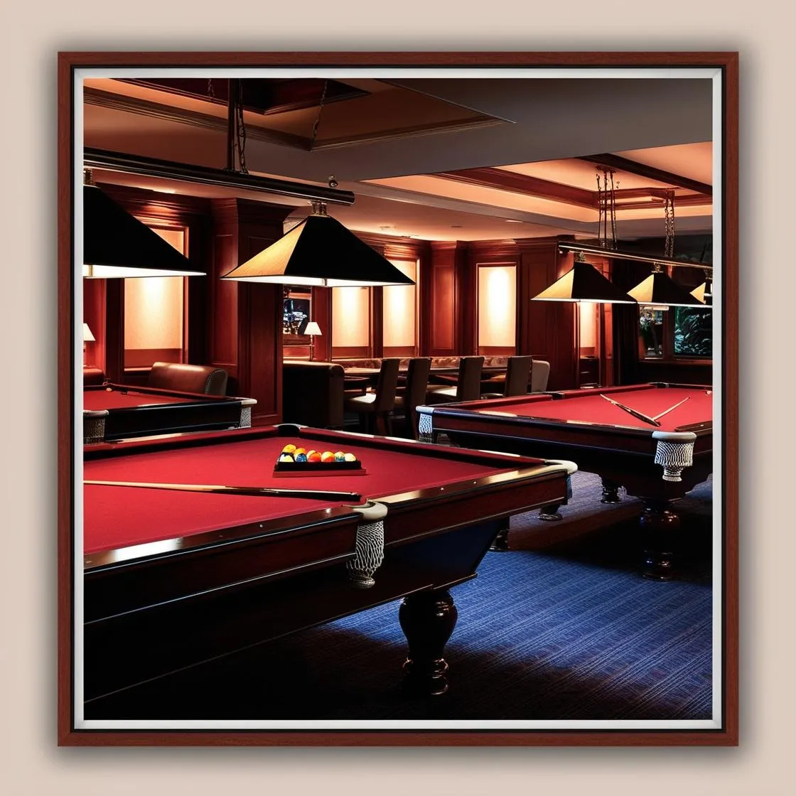 hệ thống Đèn Chiếu Sáng trong Quán Bida