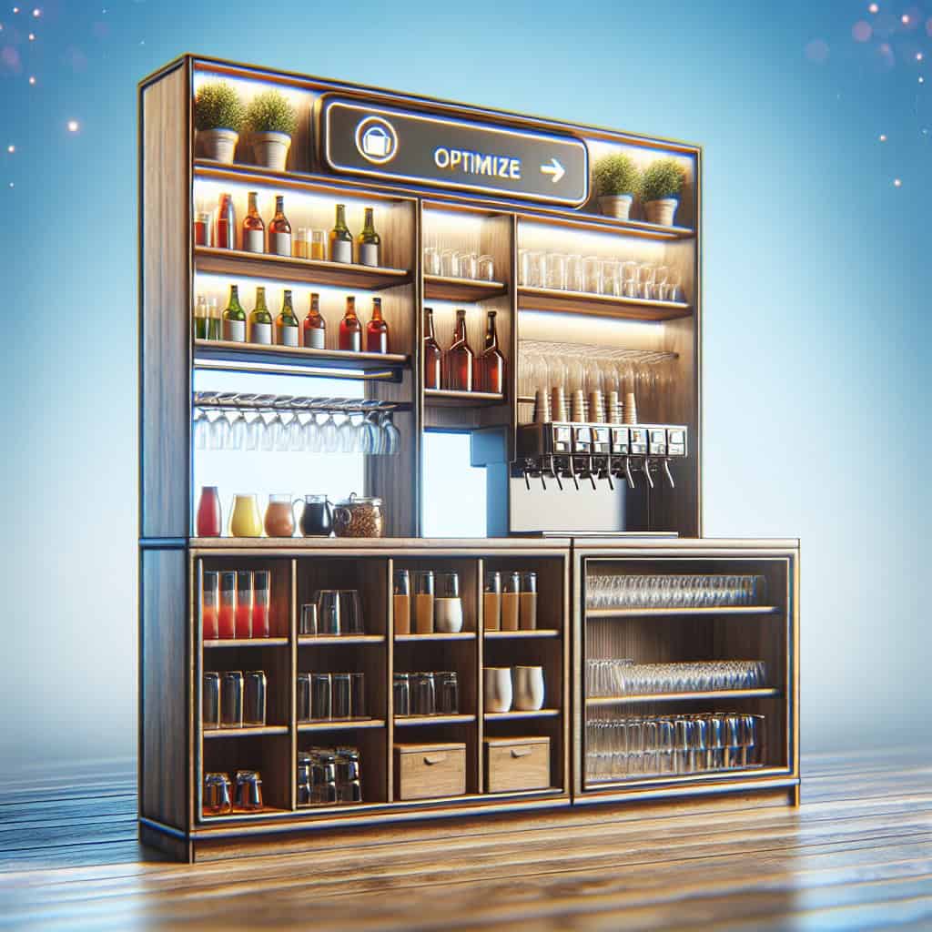 Kệ để ly quầy pha chế