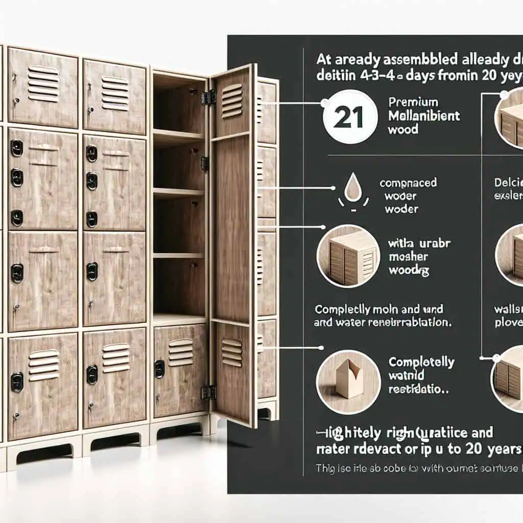 Tủ locker gỗ 21 ngăn Tủ locker gỗ 21 ngăn