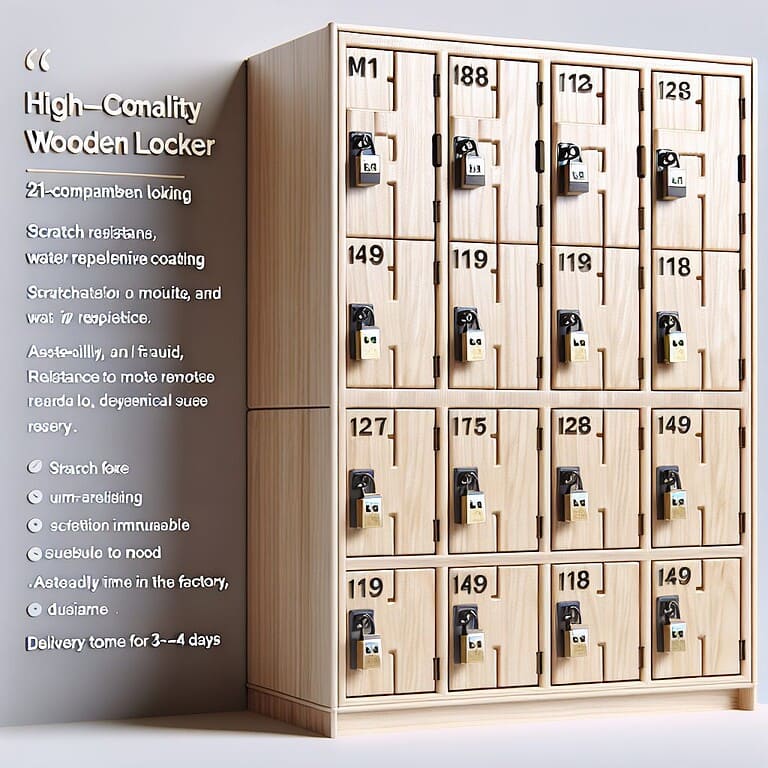 Tủ locker gỗ 21 ngăn